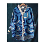 Loose Print Crew Neck Casual Plus Size Women's T-shirt