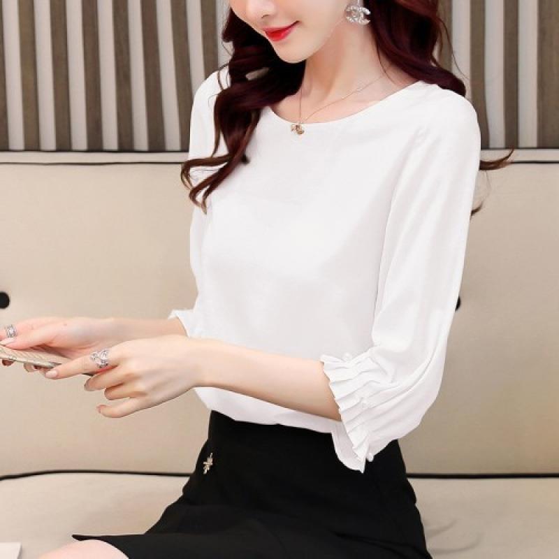 Women's Three-quarter Sleeve Chiffon Shirt