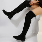 Plus Size Boots Women Over The Knee High Top Martin Boots