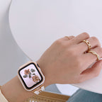 Small Fragrant Wind Bracelet With Diamond Women's Metal Strap