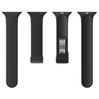 Magnetic Suction Folding Buckle Metal Strap Silicone