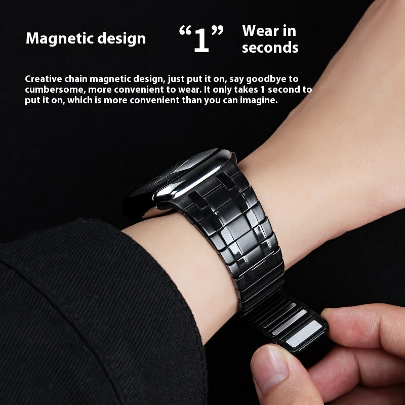 Suitable For Iwatch Strap Metal Stainless Steel Magnetic Suction S9