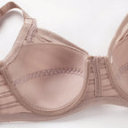 Striped Plus Size Bra Push Up Thin Breathable Bra