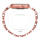 New Diamond-encrusted Alloy Quicksand Watch Strap