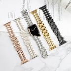 Double Row Love Stainless Steel Metal Strap