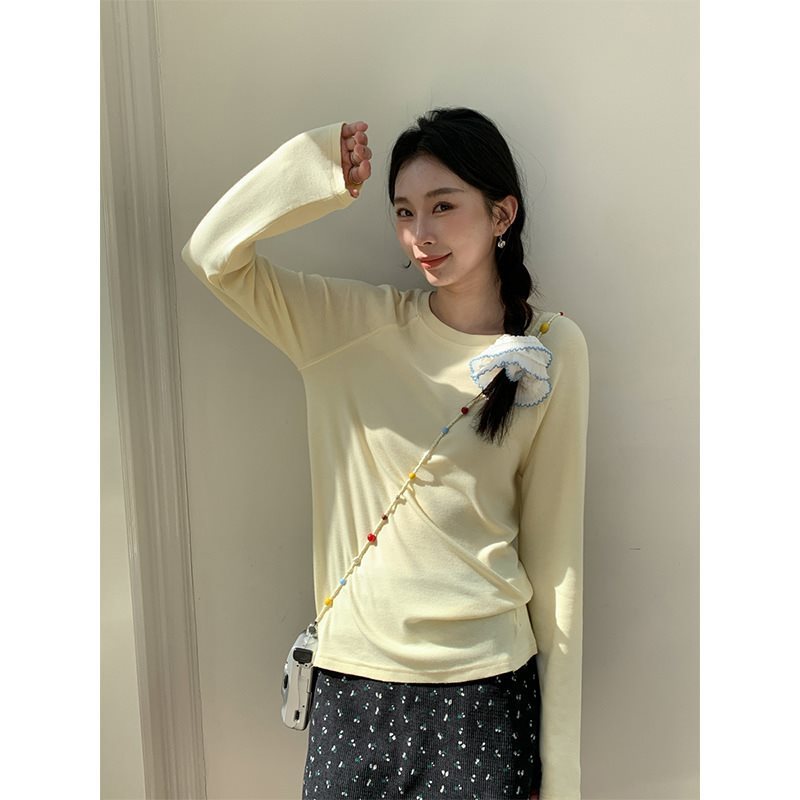 Women's Solid Color Simple Casual Versatile Top