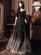 Spring Art Exam Black Xianqi Student Host Annual Party Dress